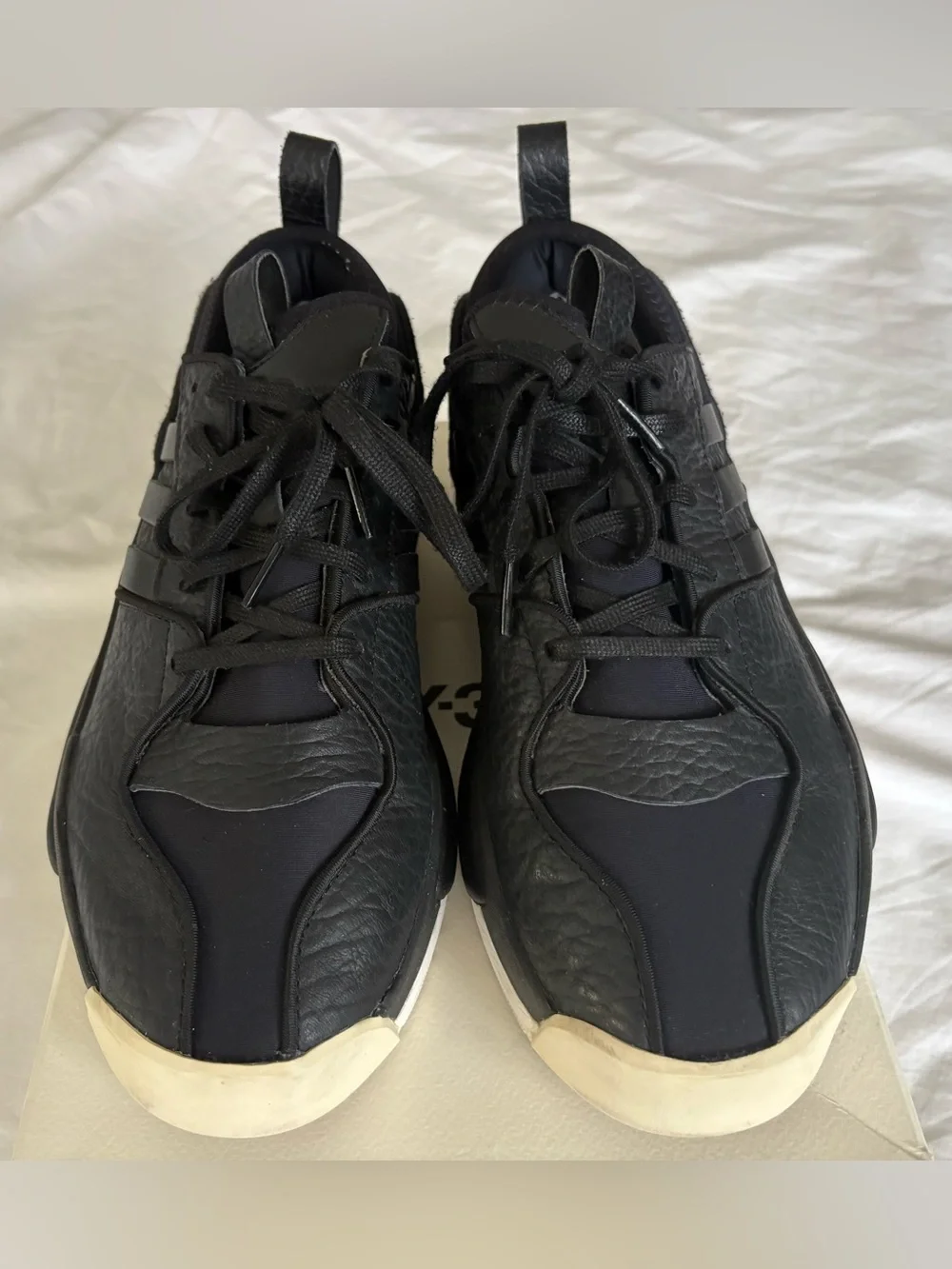 Adidas Y-3 Hokori III Black Core White Sneakers Men's Size 10 with OG Box